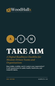 Take AIM: A Digital Readiness Checklist for public health and healthcare teams, free ebook from WoodHallx
